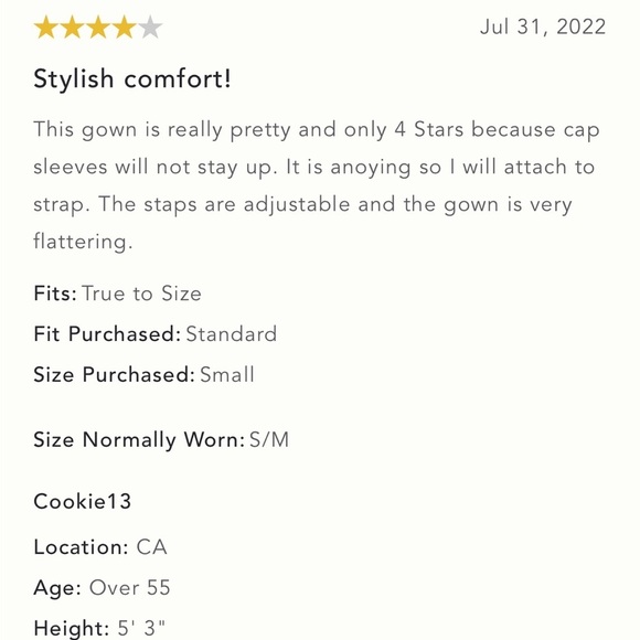 Anthropologie Dainty Mini Dress (Looks like a Night Gown) Adj Straps Open Back - Picture 11 of 16